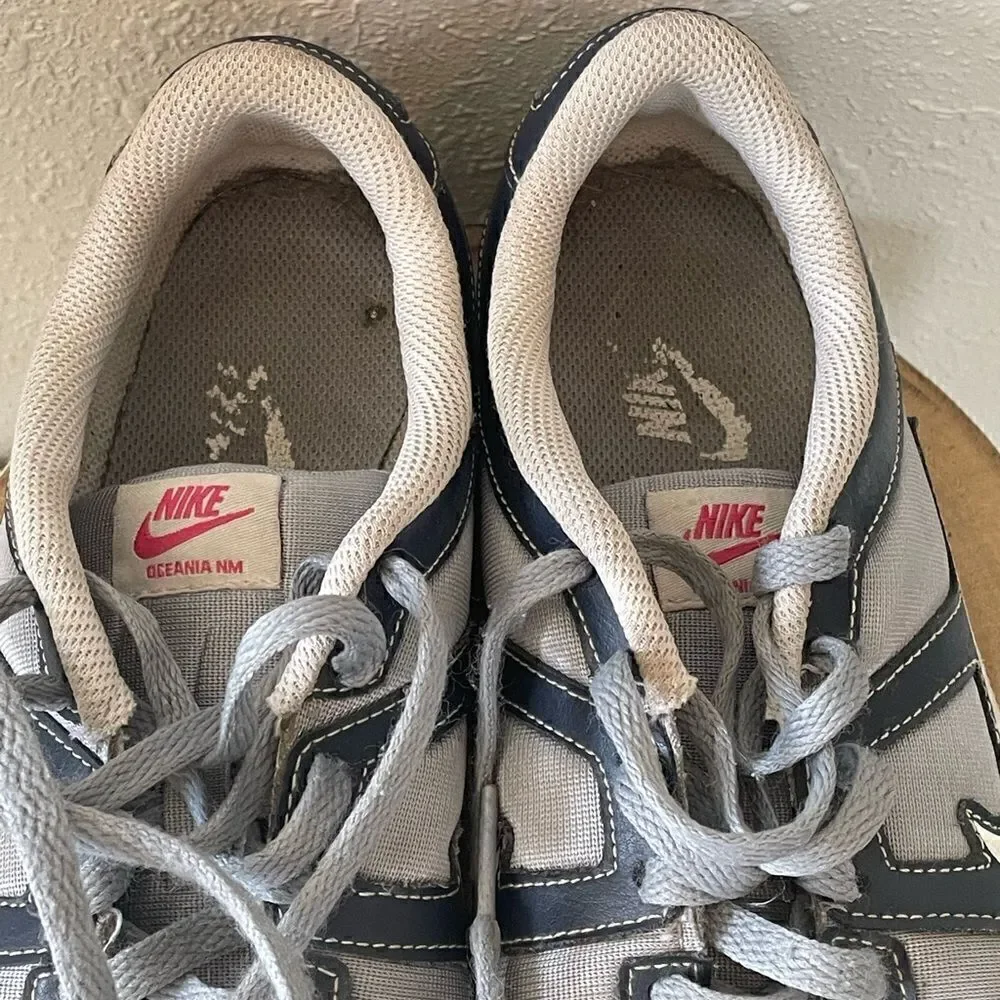 Pre-Used Nike Womens Oceania Blue and Gray Running/Training Shoes Size 7